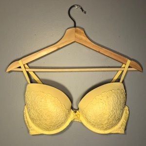 36D Yellow Elastic Lace Aerie Bra